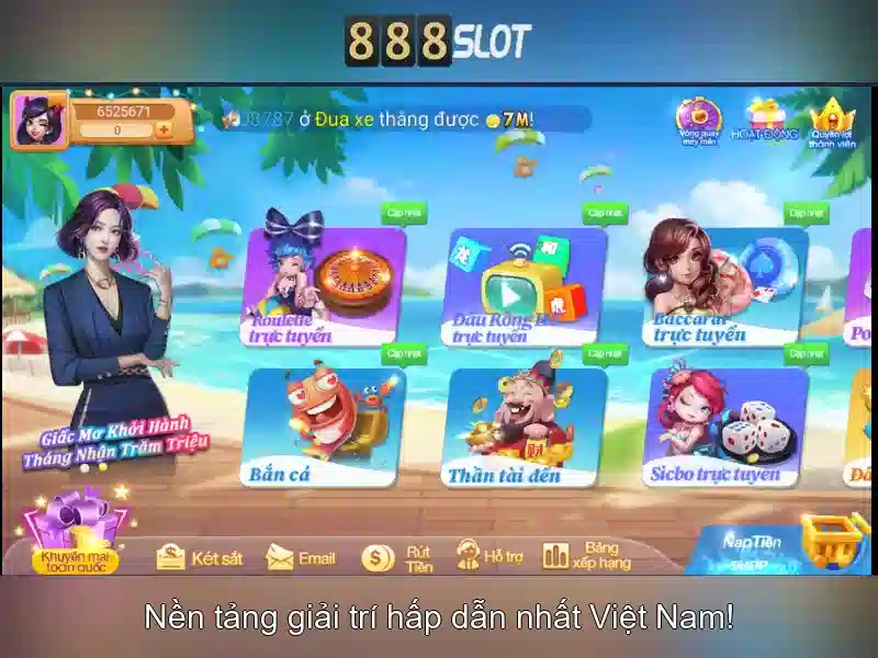 Nền tảng slot trực tuyến phổ biến 888slot