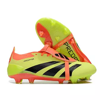 Guayos Adidas Predator Verde Naranja Lengua