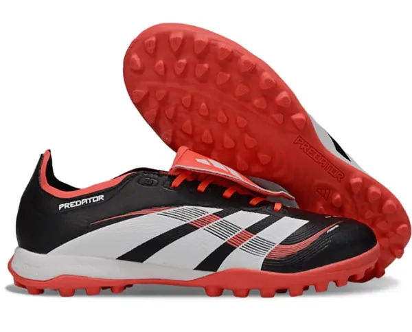 Sintetica Adidas Predator Negro Rojo Con Lengua