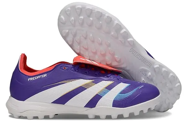 Sintetica Adidas Predator Morado Blanco Con Lengua